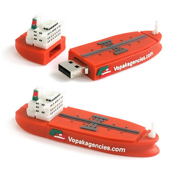 usb personalizado a medida forma barco