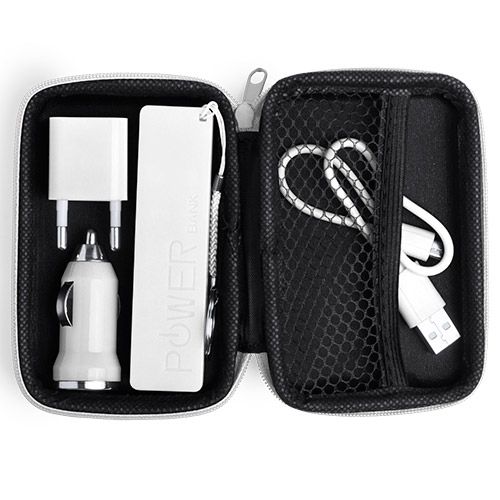 set de power banks promocionales personalizados