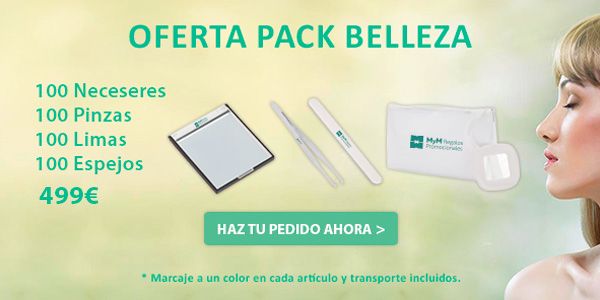 Oferta pack regalos promocionales centros de belleza