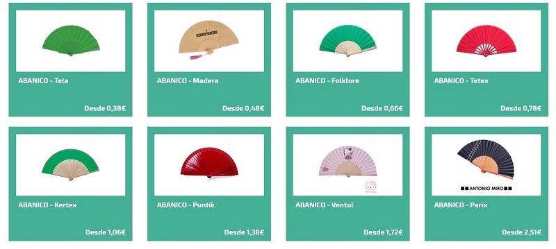 Abanicos pulicitarios personalizados