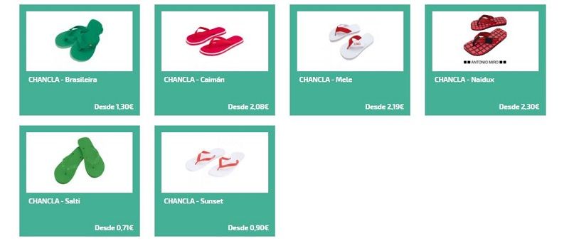 Chanclas personalizadas