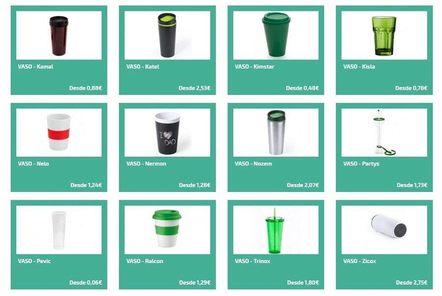 Vasos personalizados