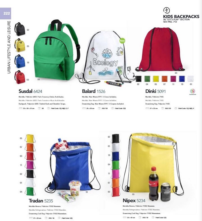 Mochilas de niños personalizadas