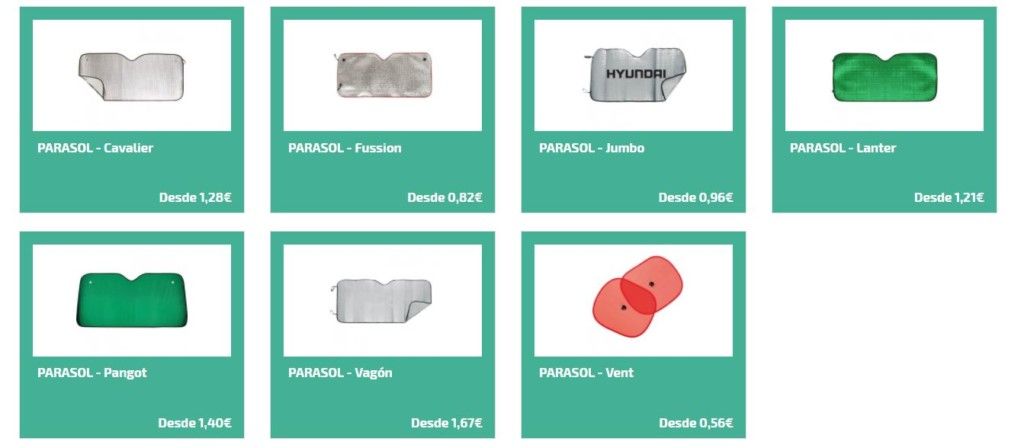 Parasoles personalizados para regalar en gasolineras