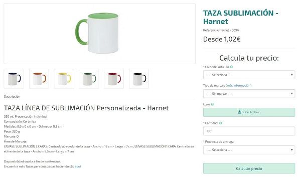 Tazas de sublimacion personalizadas