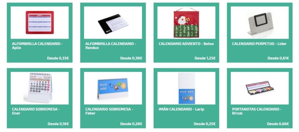 Calendarios personalizados para regalos de empresa