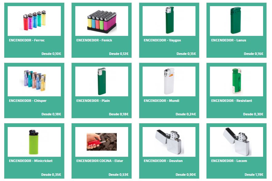 Mecheros personalizados para regalos publicitarios