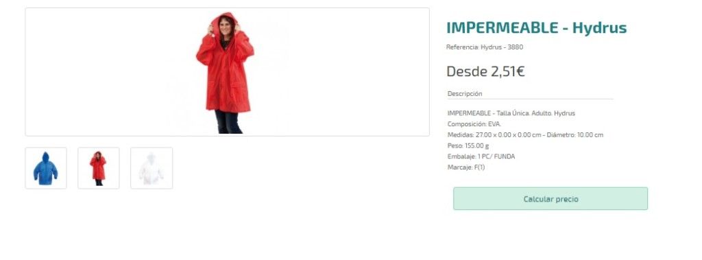 Impermeables personalizados baratos