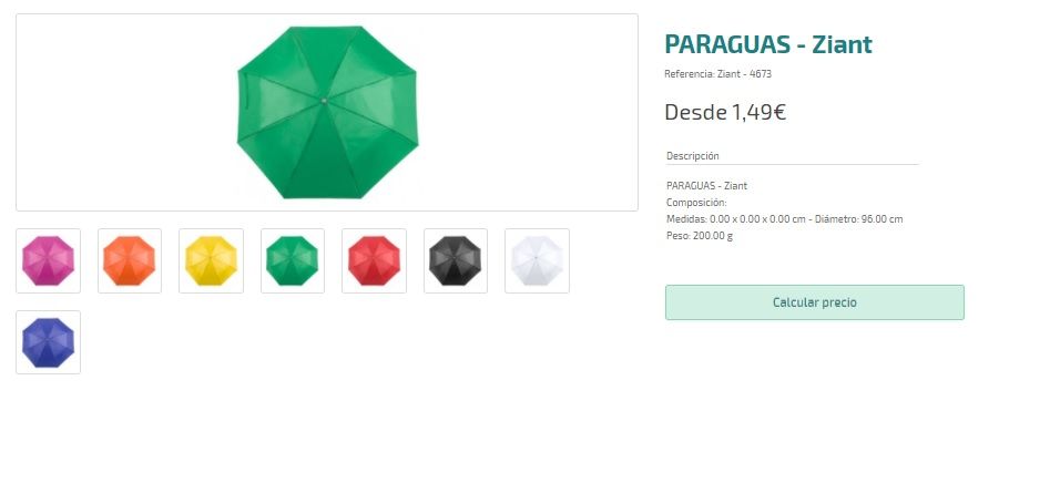 Paraguas personalizados baratos