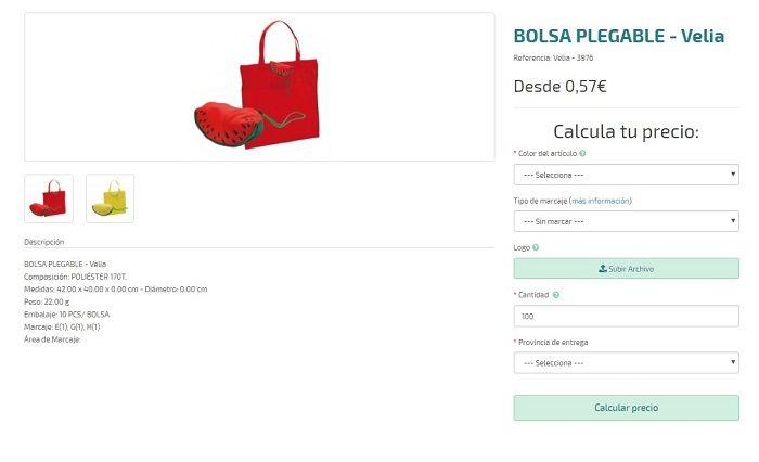 Bolsas de poliéster personalizadas