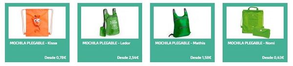 Mochilas plegables personalizadas