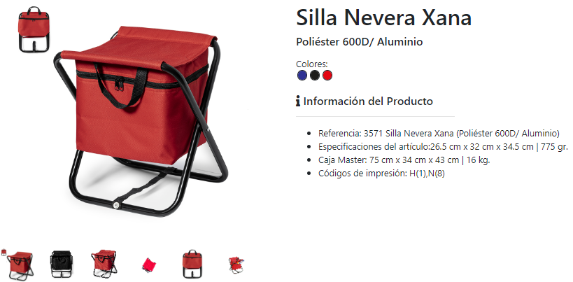 Silla nevera Xana