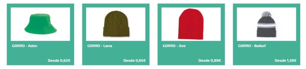 Gorros personalizados como complementos personalizados