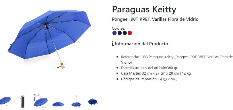 Paraguas modelo Keitty