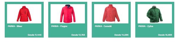 parkas personalizadas para el frio - abrigos personalizados