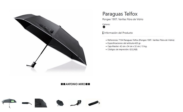Paraguas personalizado Telfox