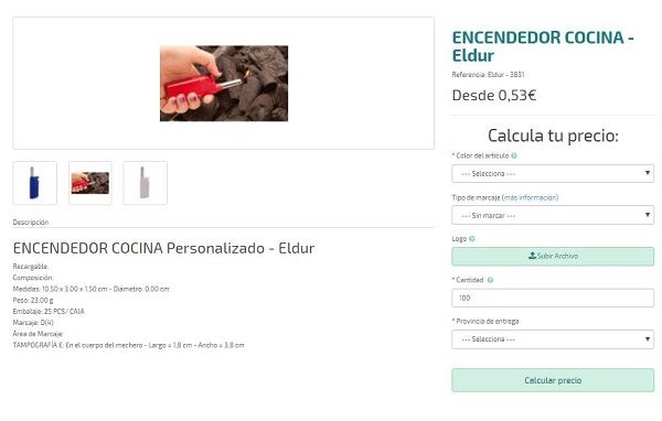 encendedores personalizados para la cocina
