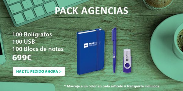 Oferta pack Regalos Publicitarios para Agencias