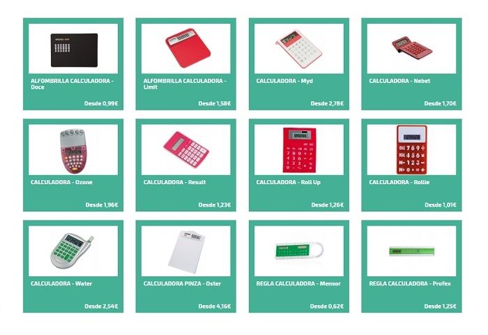 calculadoras personalizadas para la oficina