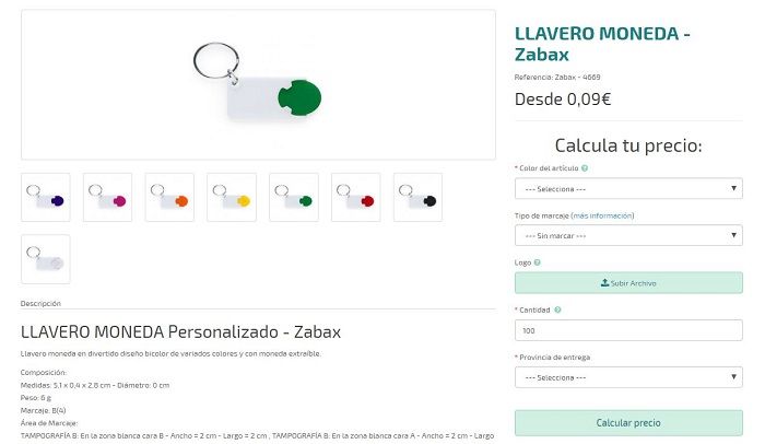 Llaveros personalizados