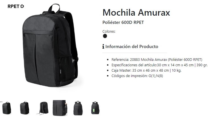 Mochila tecnológica para portátil