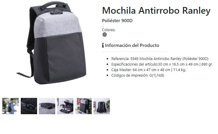 Mochila antirobo Ranley