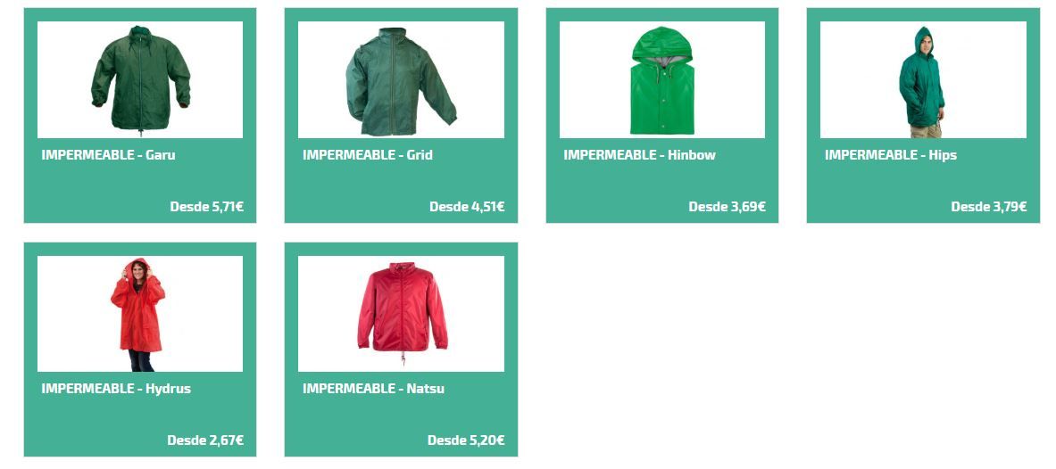 Impermeables personalizados