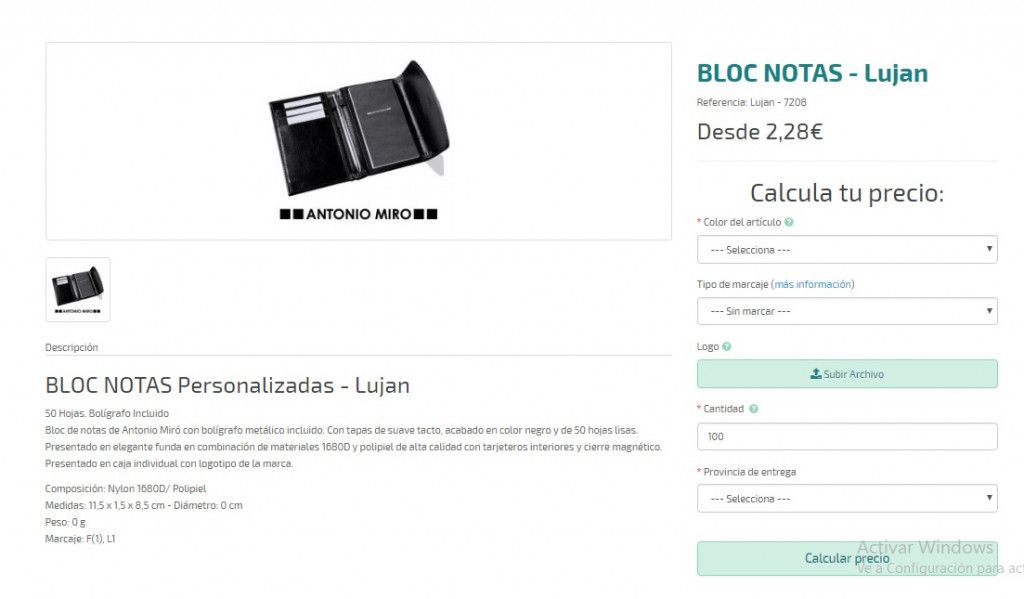 Bloc de notas personalizado de lujo