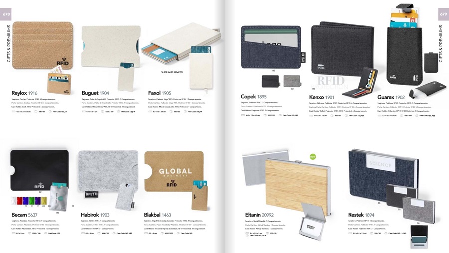 Tarjeteros personalizados