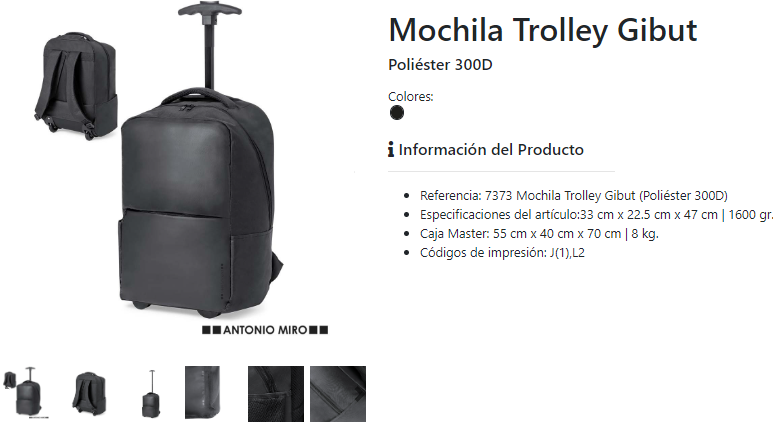 Trolleys publicitarios modelo Gibut