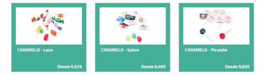 Caramelos personalizados