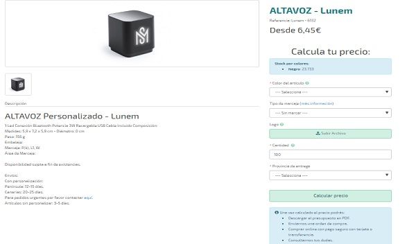 Altavoces personalizados