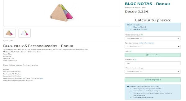 Bloc de notas Ronux