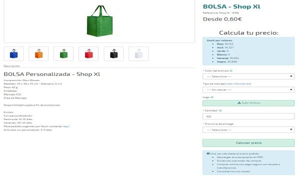 Bolsas modelo shop XL