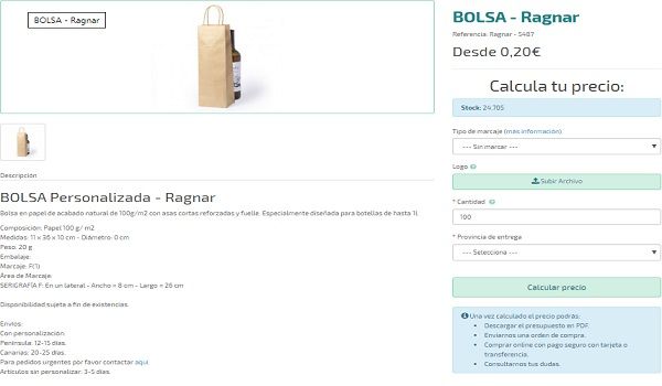 Bolsas serigrafiadas