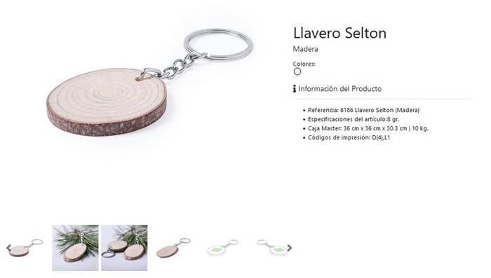 Llavero personalizado modelo Selton