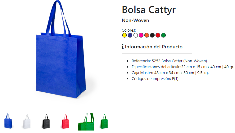 Bolsa serigrafiadas modelo Cattyr