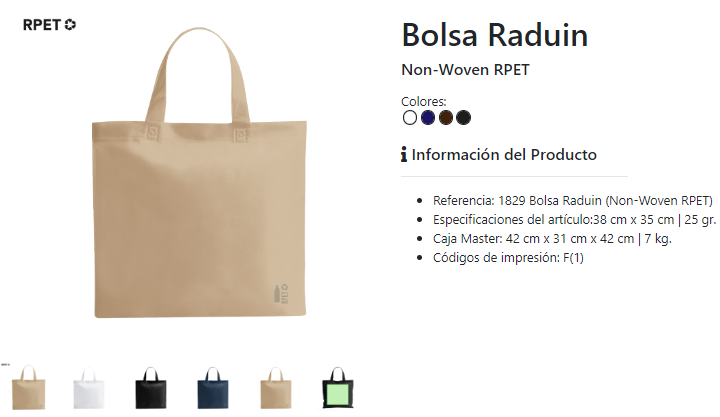 Bolsas Serigrafiadas Raduin