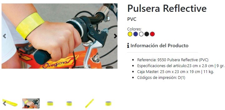 Pulseras reflectantes