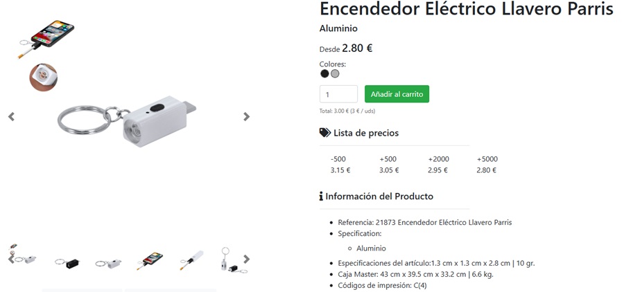 Encendedores eléctricos personalizados