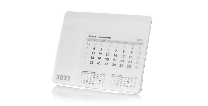 alfombrilla raton con calendario