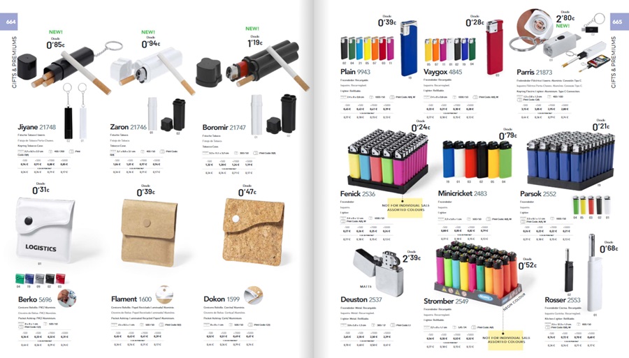 Personalised items for smokers