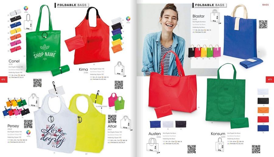 Bolsas plegables personalizadas