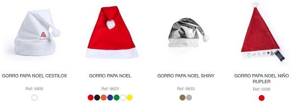 Gorros de navidad personalizados