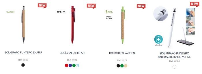 Bolígrafos personalizados, novedades 2021