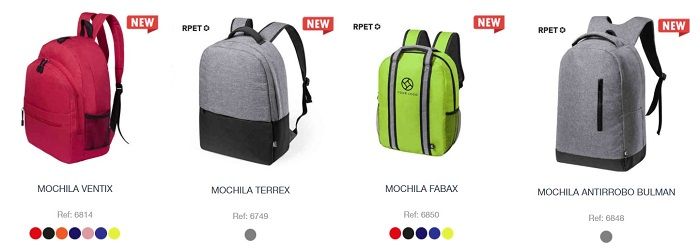 Nuevos modelos de mochilas personalizadas