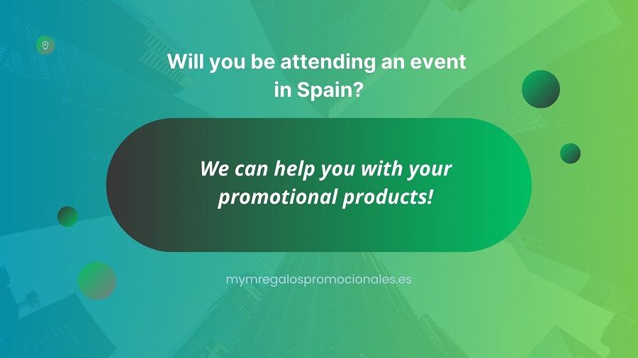 Promotional products in events in Spain