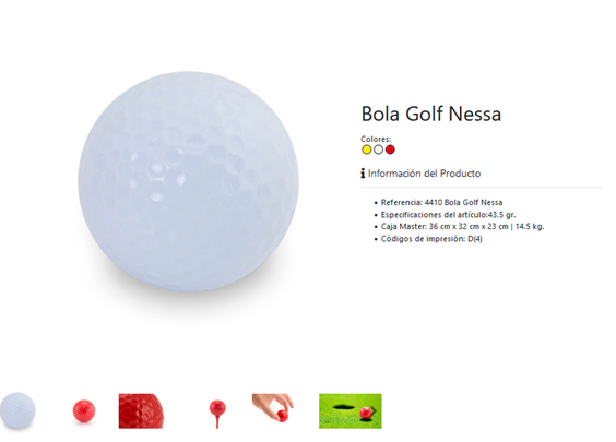 Bola de golf personalizada