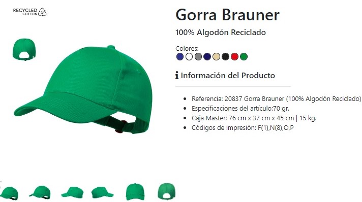 Gorra personalizada Brauner