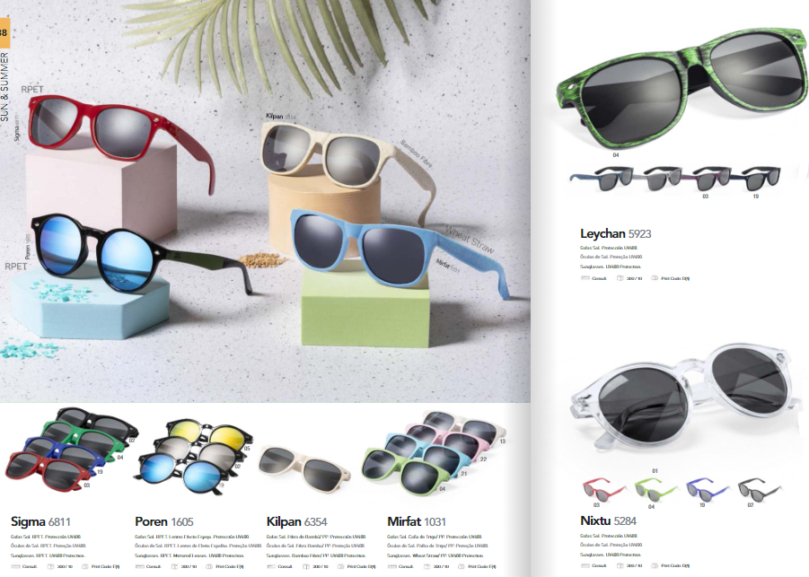 Gafas de sol personalizadas para regalos de ópticas